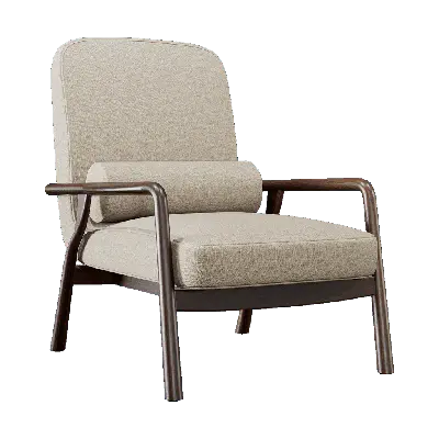 brown wooden armchair