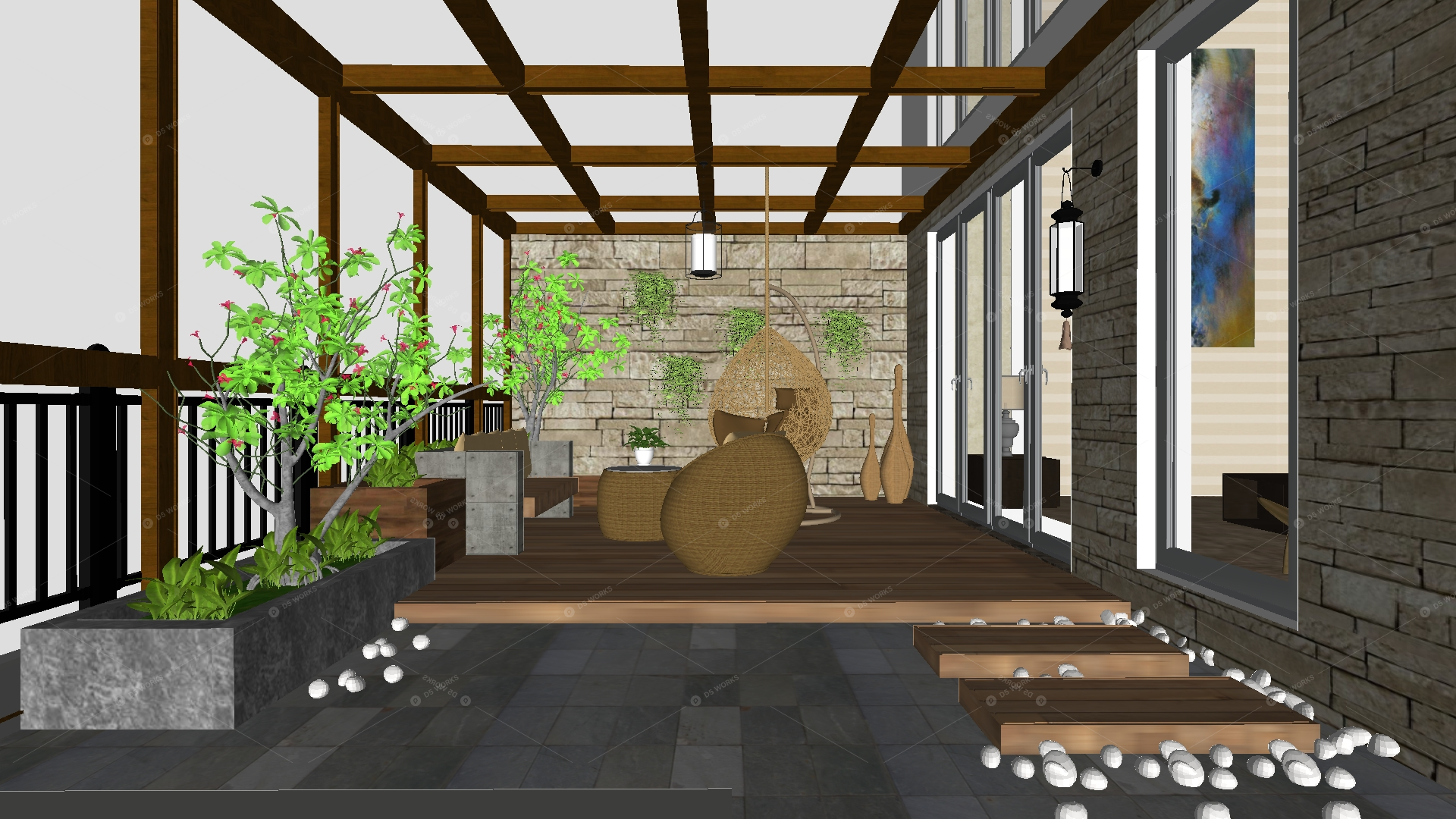 Gardens & Balconies 3D Models