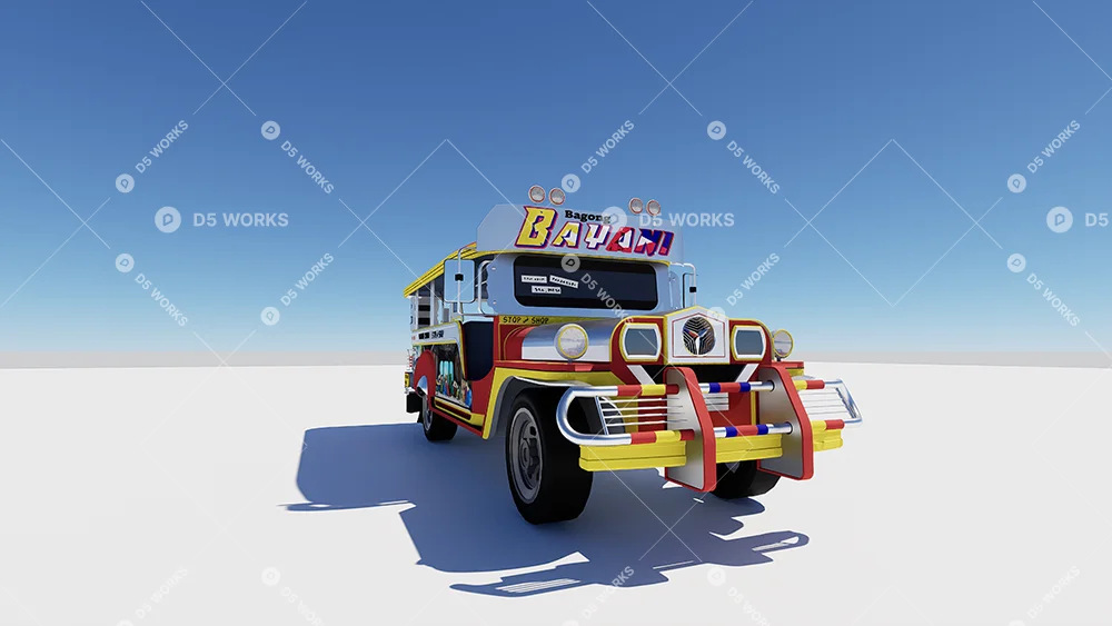 Sightseeing vehicle 3d model thumbnail 3