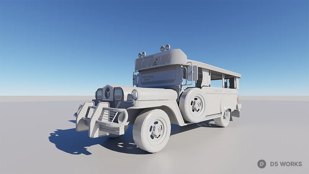Customized Jeepney Bus 3d model thumbnail 4