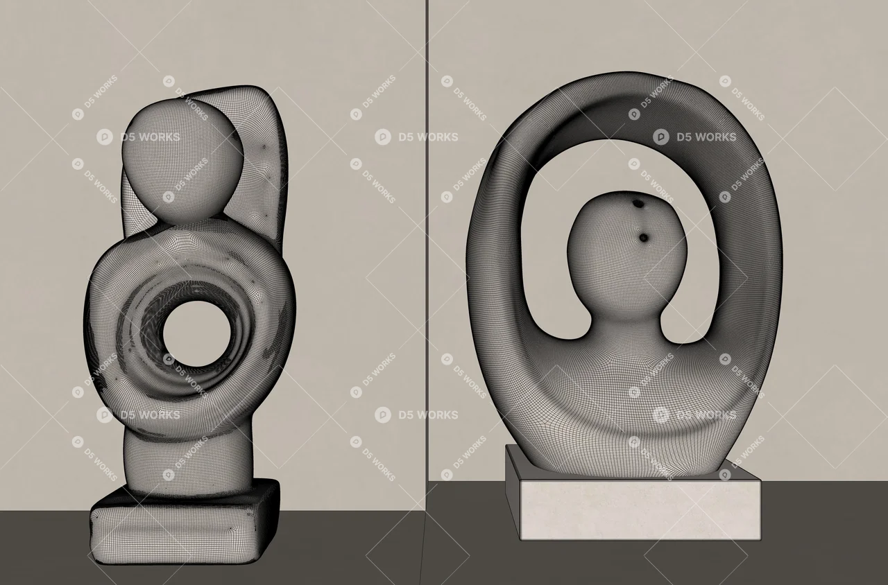 Contemporary Sculpture 3d model thumbnail 3