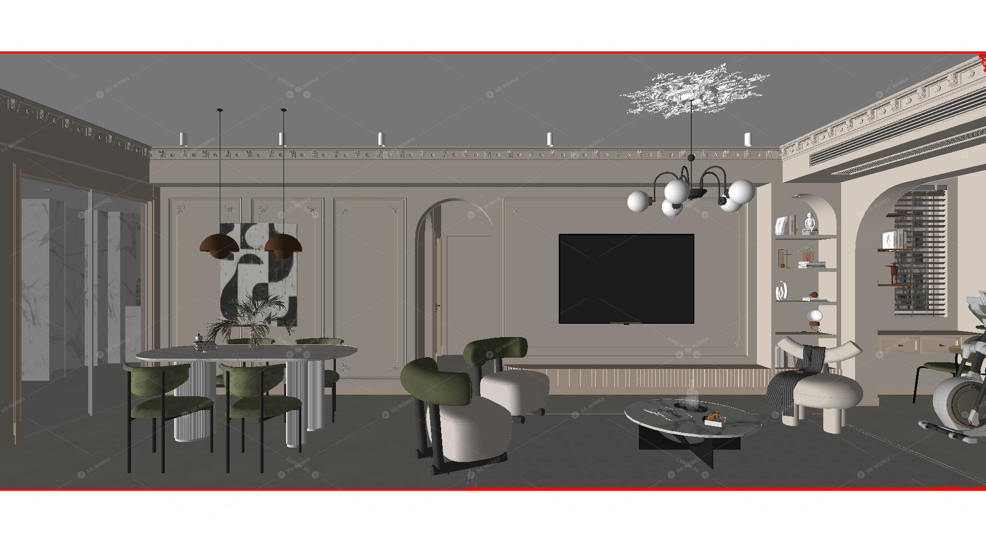 Living & Dining Rooms 3D Models
