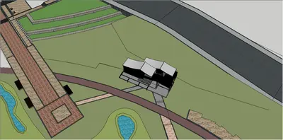 Modern Public Restroom Exterior