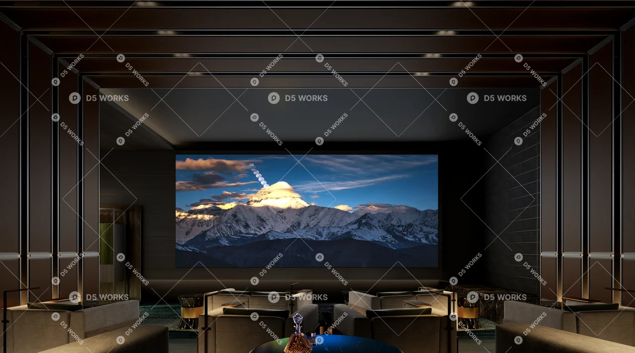 Modern Billiards Hall 3d model thumbnail 2