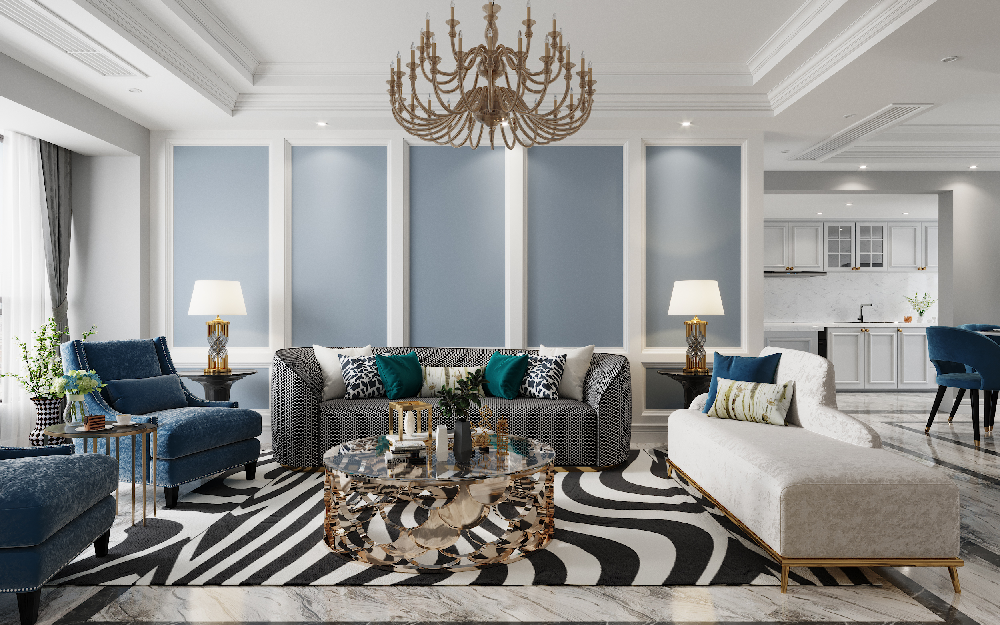 Contemporary Living & Dining Room