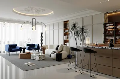 Modern Living & Dining Room