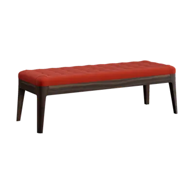 Modern Style Wooden Orange Fabric Pedal 3d model