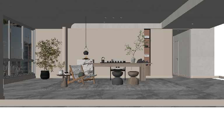 Modern Study Room