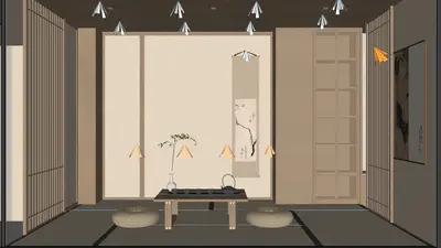 Japanese Tea Room 3d model