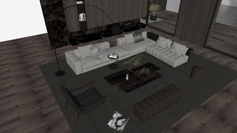Modern Sofa & Side Table Set