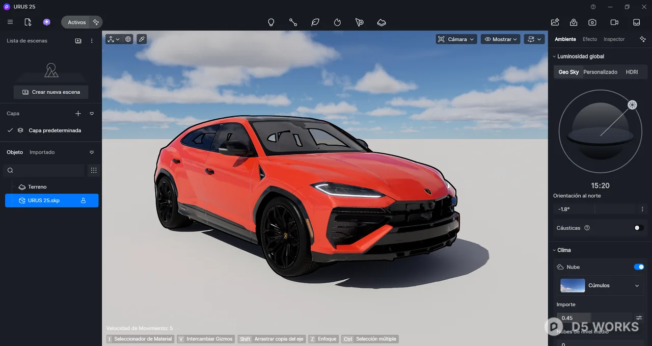 Luxury High-Performance Sport SUV in Vibrant Orange 3d model thumbnail 2