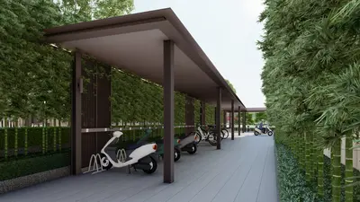 New Chinese Parking Shed