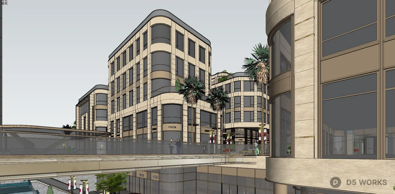 High Rise Residential Complex 3d model thumbnail 5