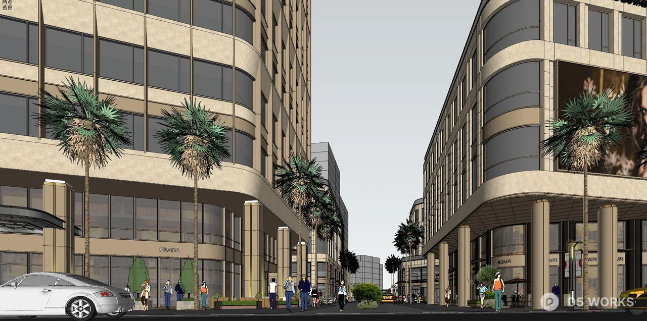High Rise Residential Complex 3d model thumbnail 3
