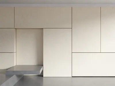 Minimalist TV Background Wall 3d model