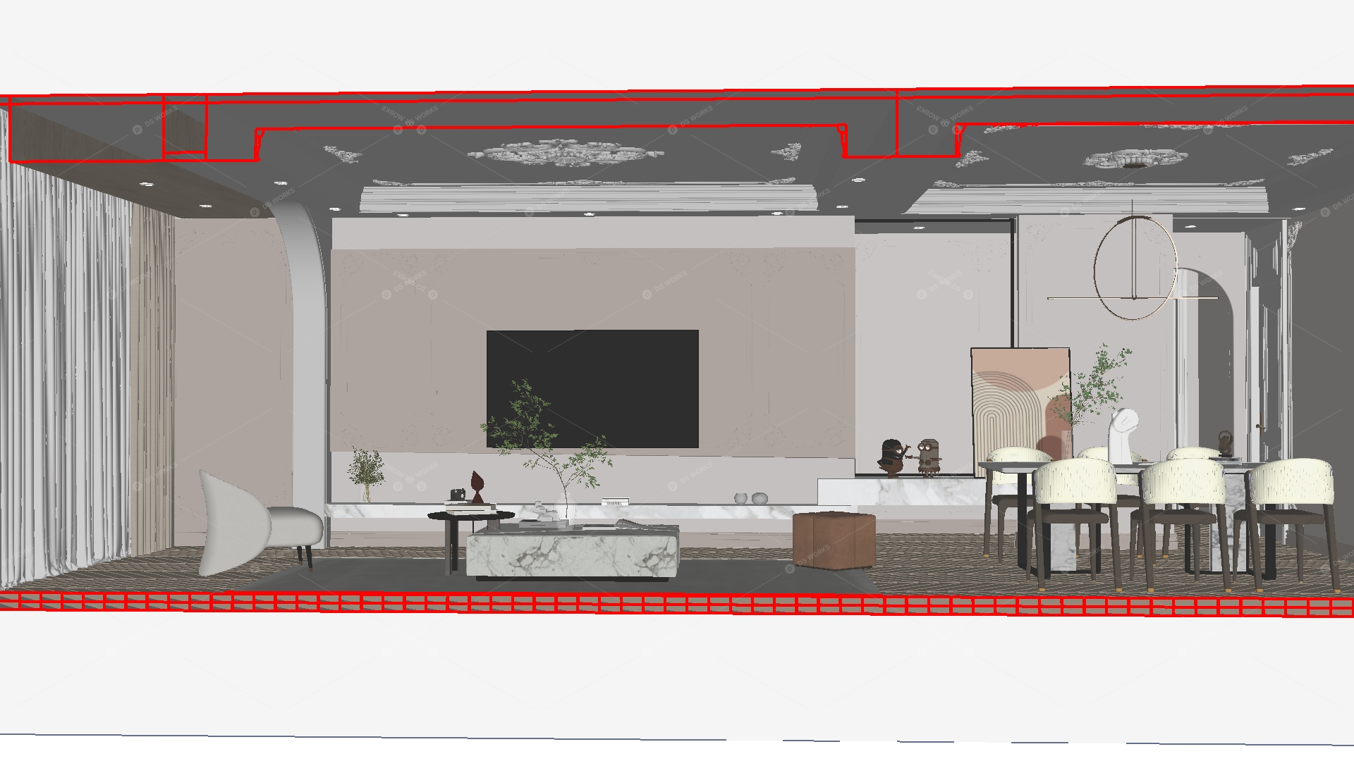 Living & Dining Rooms 3D Models