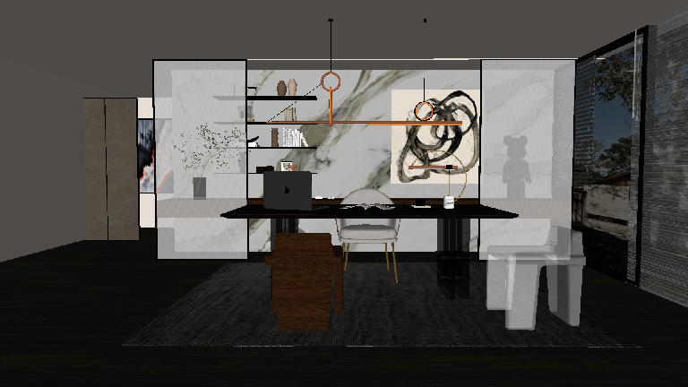 Modern Study Room