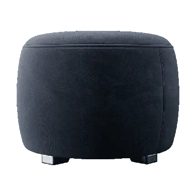 Modern Fabric Blue Stool 3d model