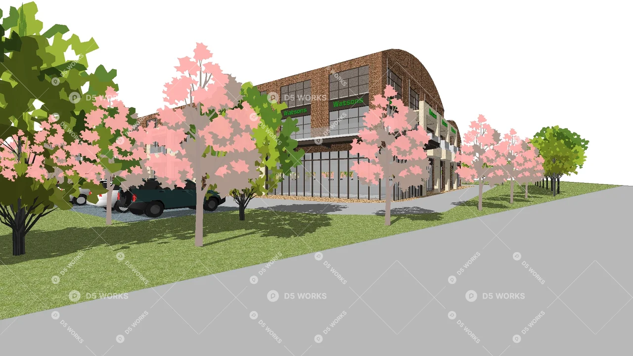 Factory Building 3d model thumbnail 4