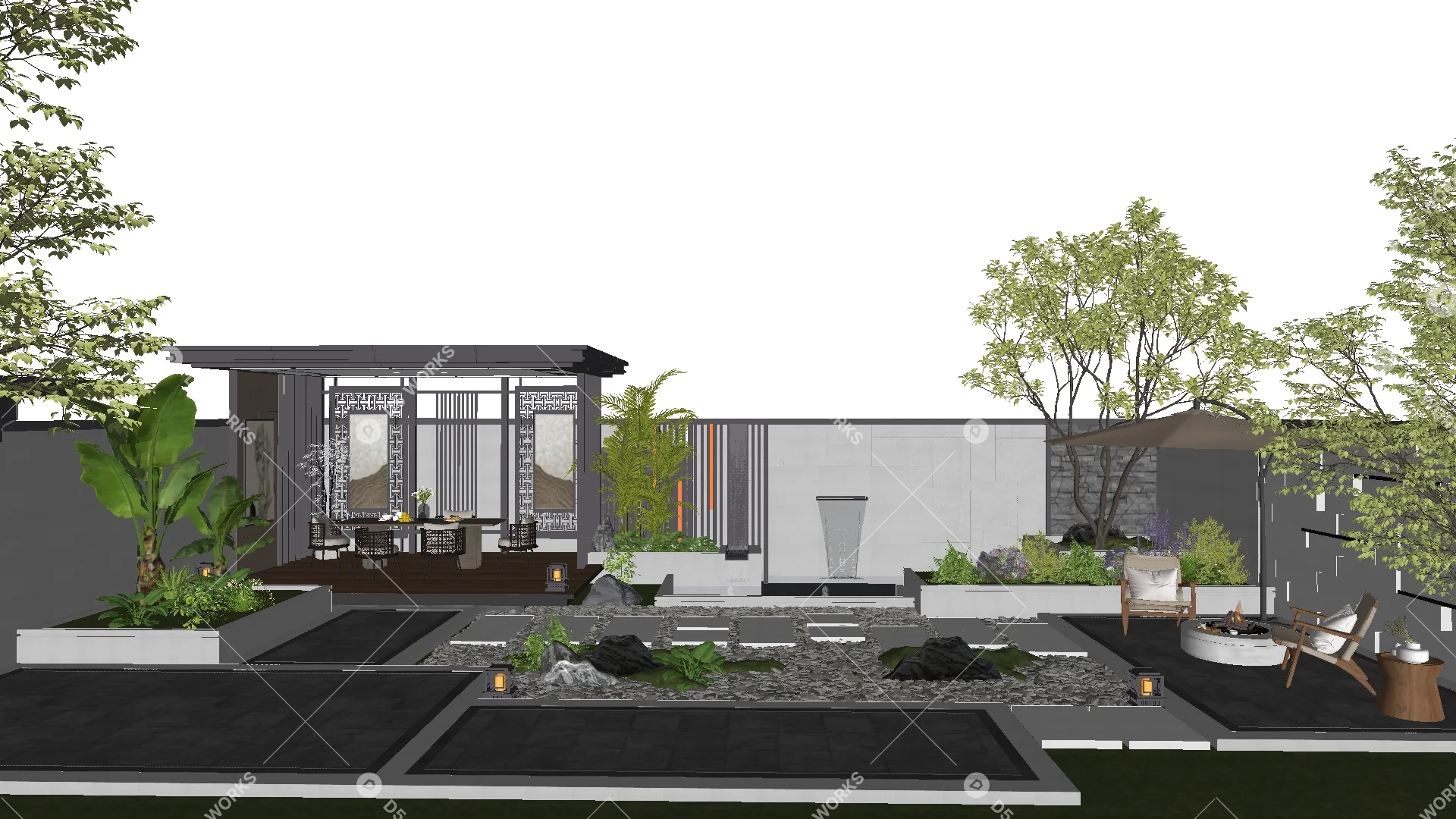 Chinese Residential Courtyard