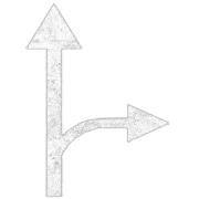 Go staright or turn right sign 02