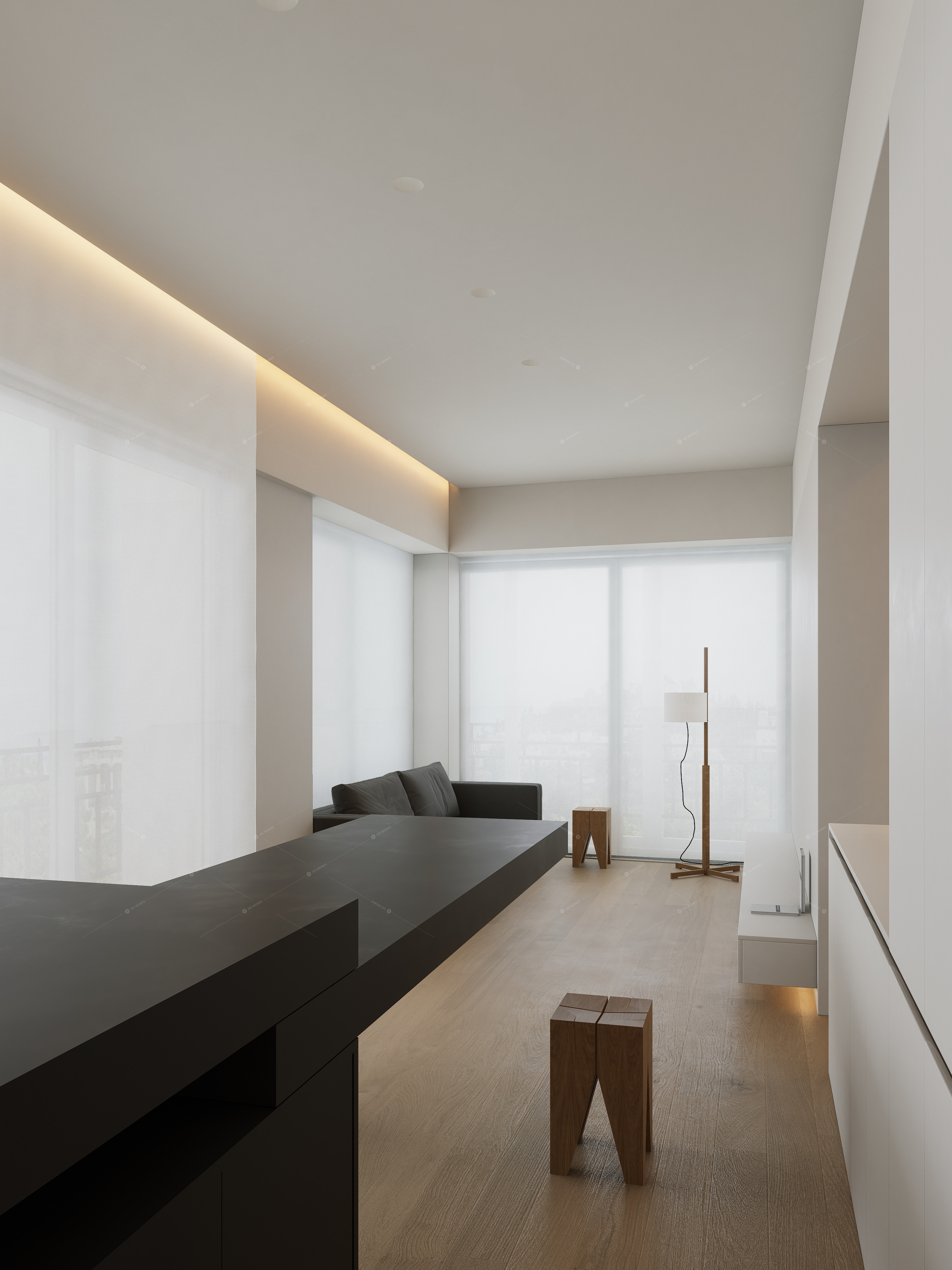Studio Apartments 3D Models 4