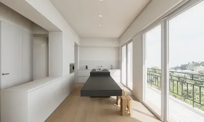 Minimalist Art Deco Studio Apartment