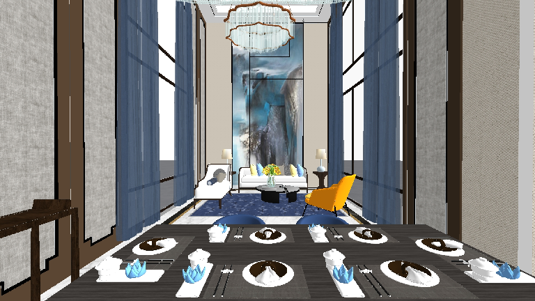Chinese Dining Room (Villa)