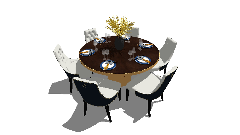 Modern Dining Table & Chairs Set