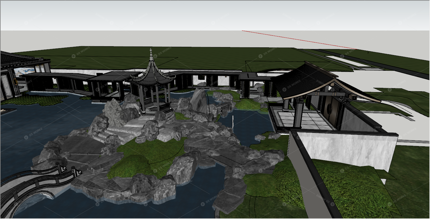 Courtyard Landscape 3D Models 5