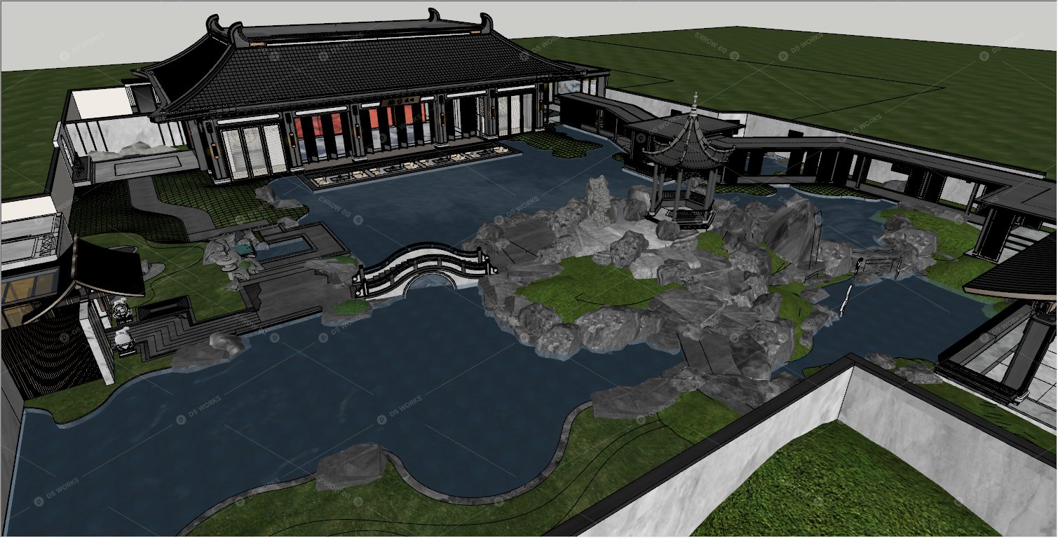 Courtyard Landscape 3D Models 2