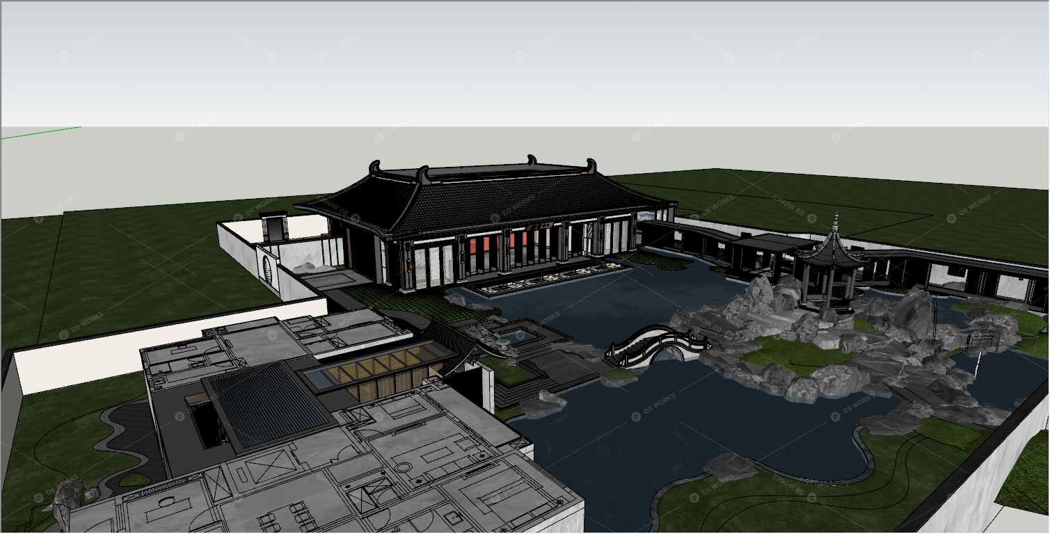 Courtyard Landscape 3D Models 4