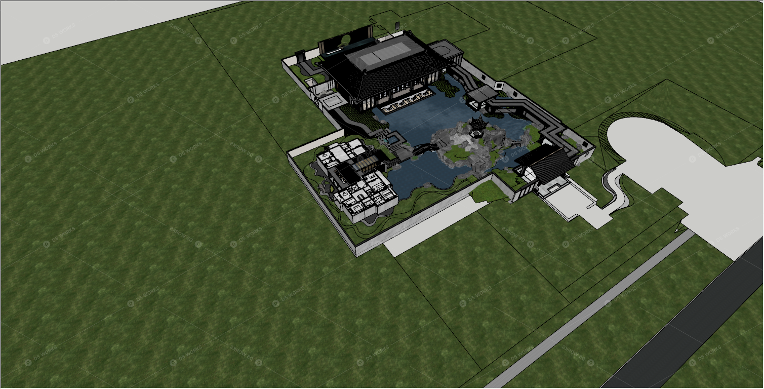 Courtyard Landscape 3D Models 3