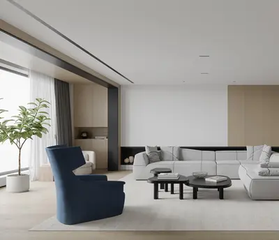 Modern Living & Dining Room