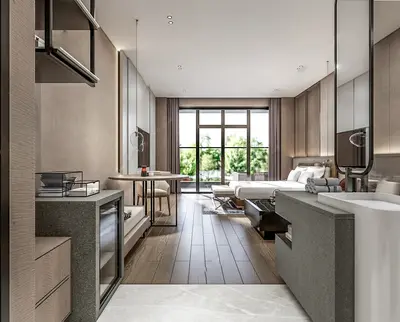 Modern Hotel Guest Room