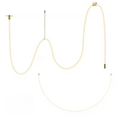 Minimalist Linear Pendant Light 3d model