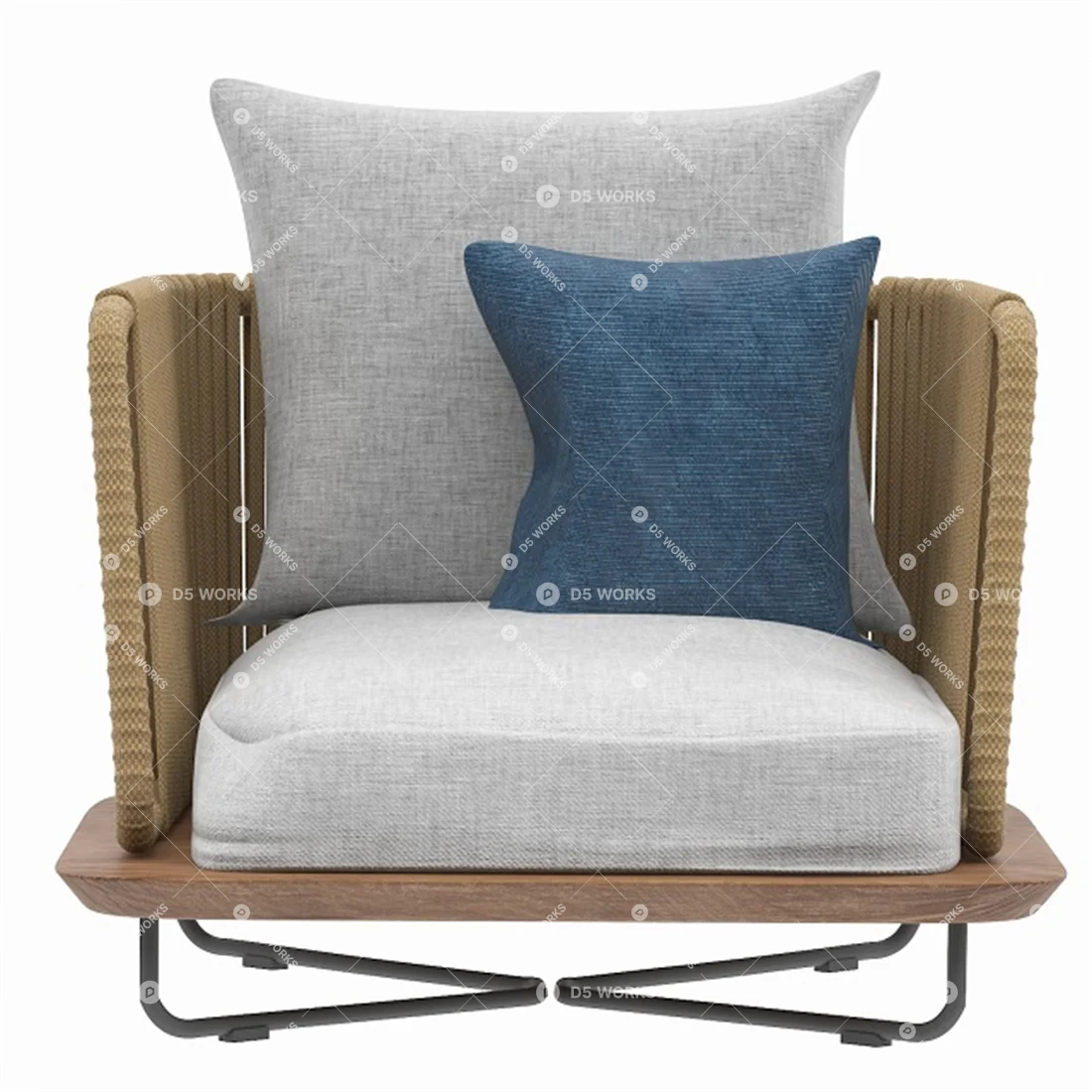 Armchair 3d model thumbnail 3
