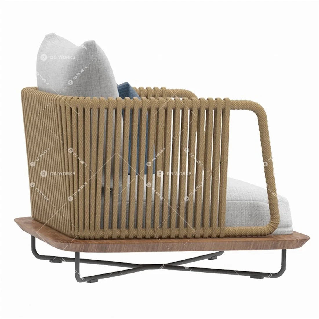 Armchair 3d model thumbnail 2