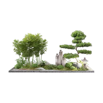 Grouped vegetation 39 3d model