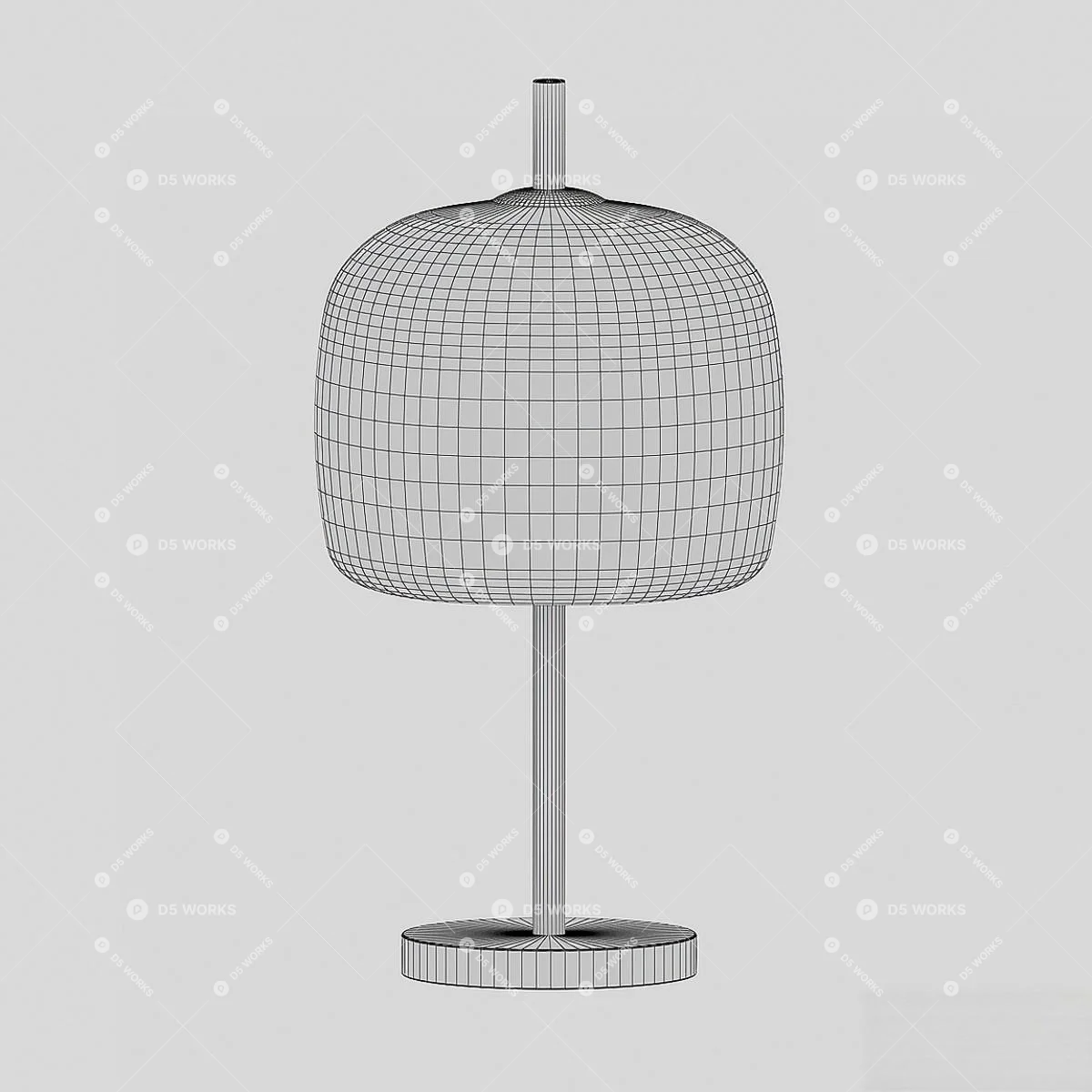 Quiet Luxury Table Lamp 3d model thumbnail 2