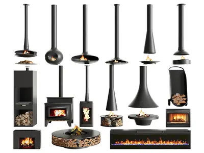 Modern Retro Fireplace