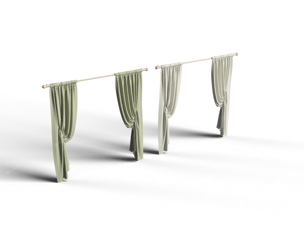Curtains 3D Models