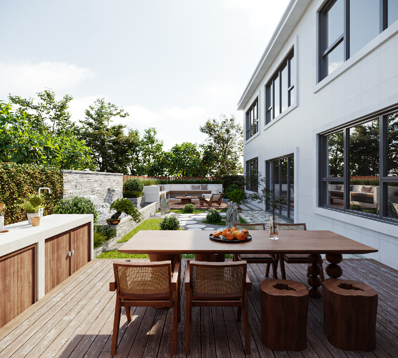Modern Residential Courtyard