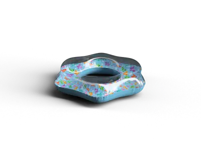 Floral Pattern Inflatable Ring 3d model