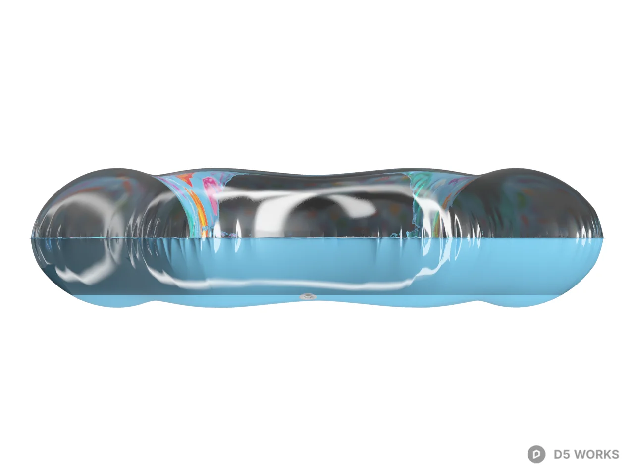Floral Pattern Inflatable Ring 3d model thumbnail 2
