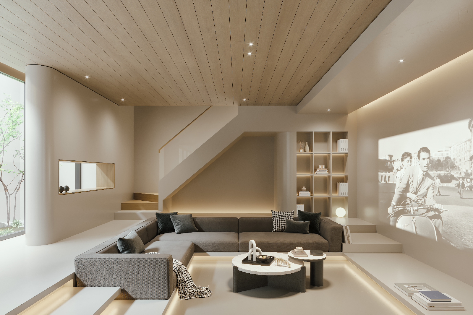 Modern Home Theater Room 