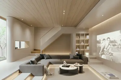 Contemporary Home Theater Room