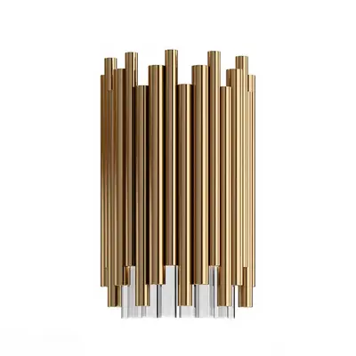 Modern Brass And Acrylic Wall Lamp 3d model