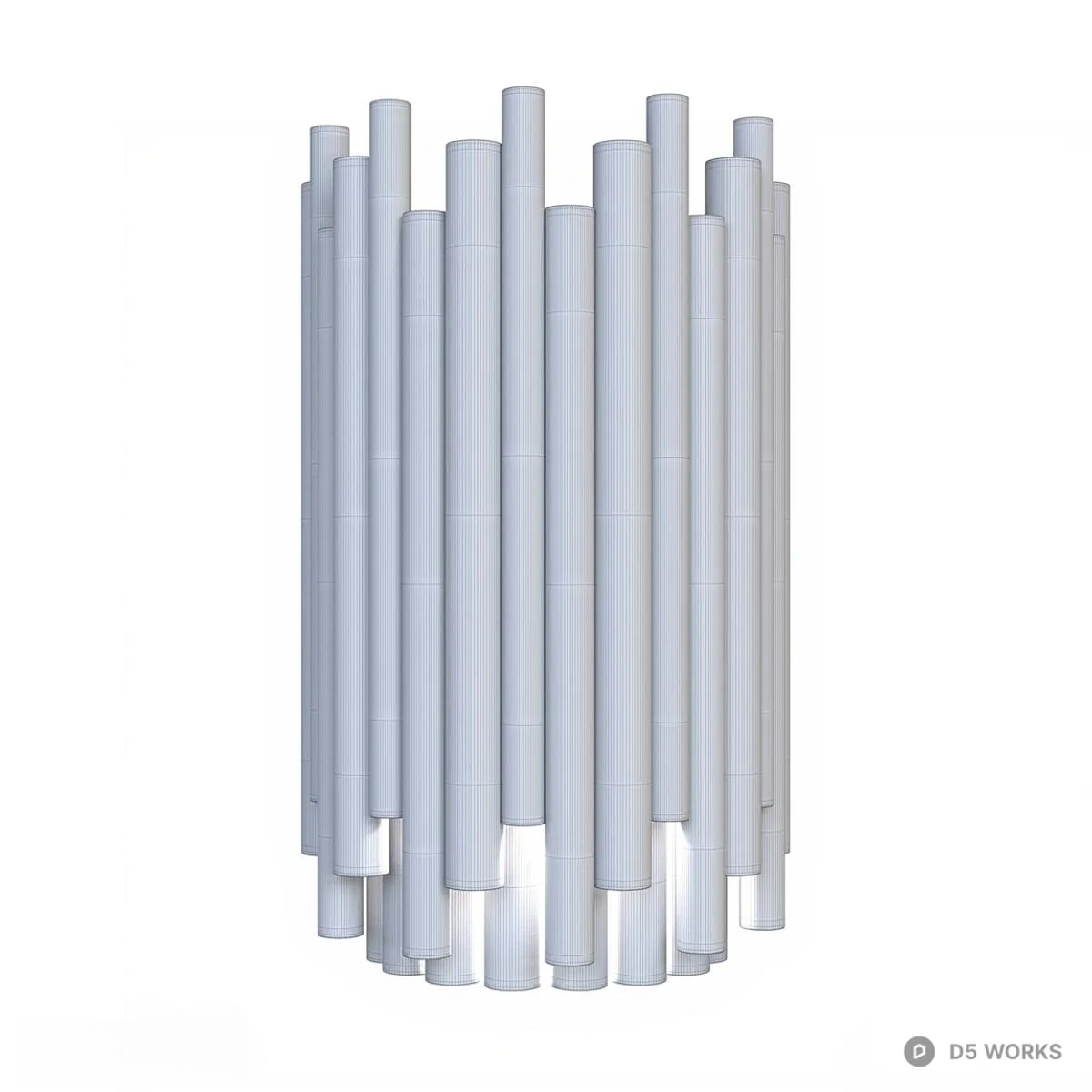 Modern Brass And Acrylic Wall Lamp 3d model thumbnail 3