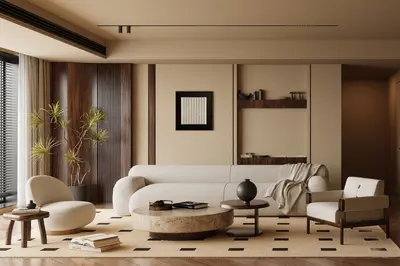 Mid-Century Modern Living & Dining Room